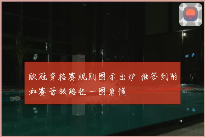 欧冠资格赛规则图示出炉 抽签到附加赛晋级路径一图看懂